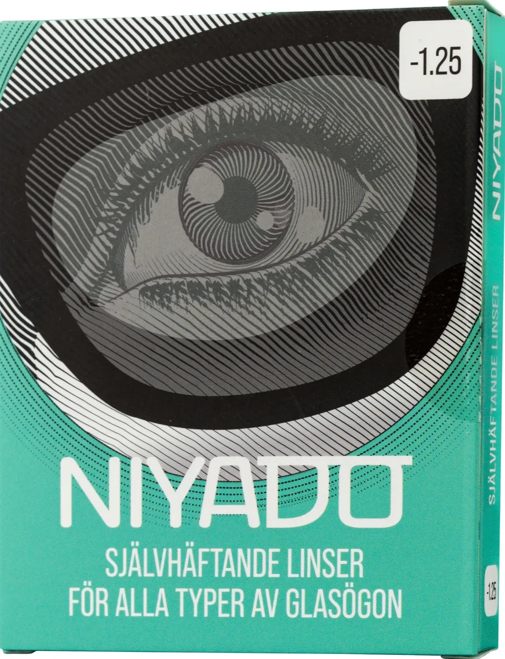 NIYADO Självhäftande Optiska Silikonlinser 1-par -1,25