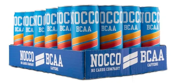 NOCCO BCAA, Blood Orange, Koffein, 24-pack