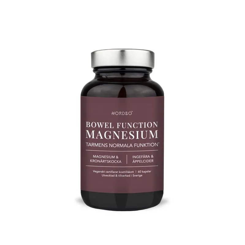 Nordbo Bowel Function Magnesium 60 kapslar