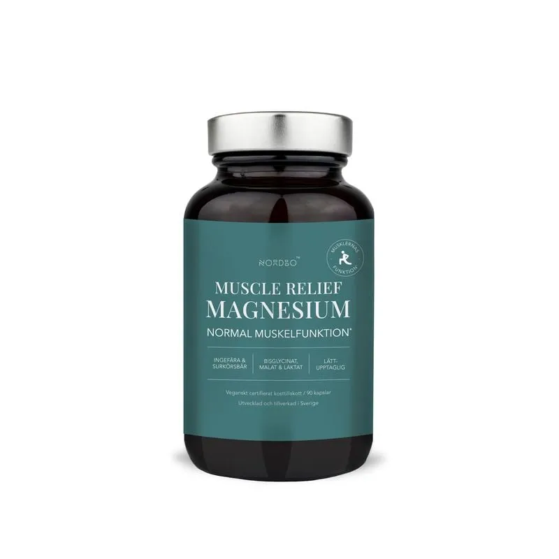 Nordbo Muscle Relief Magnesium 90 kapslar