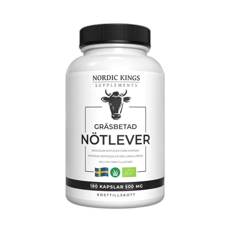 Nordic Kings Gräsbetad Nötlever EKO 180 kapslar