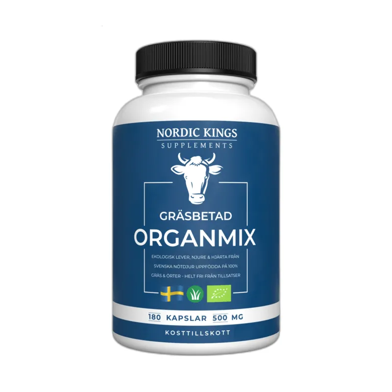 Nordic Kings Gräsbetad Organmix EKO 180 kapslar