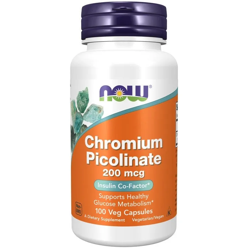 NOW Chromium Picolinate 200 mcg kapslar 100 st
