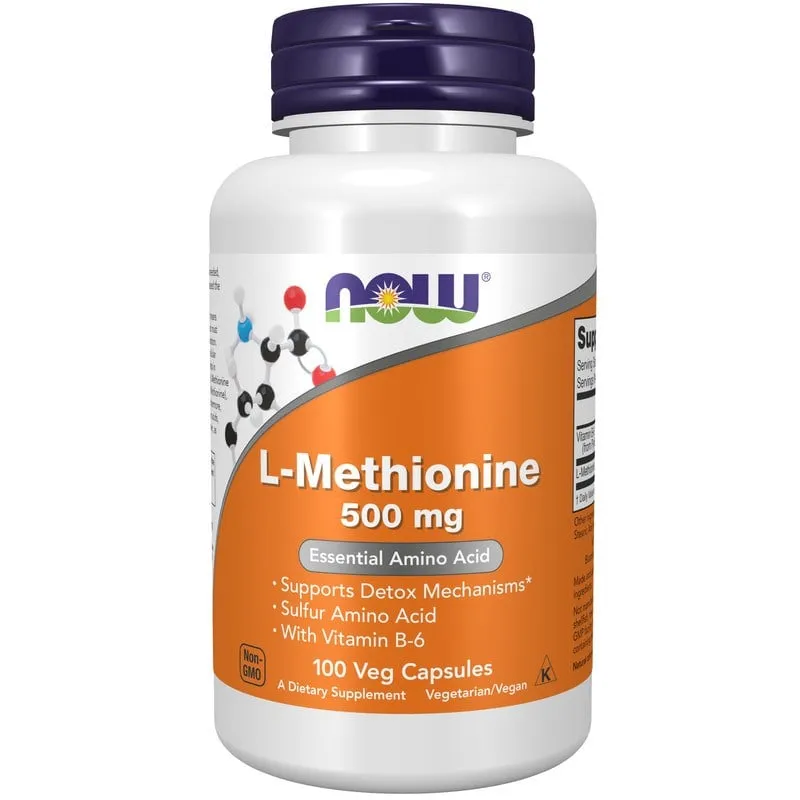 NOW L-methionine 500 mg 100 kapslar