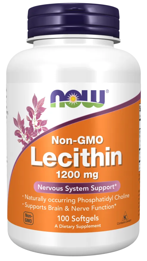 NOW Lecithin 1200 mg 100 Softgels