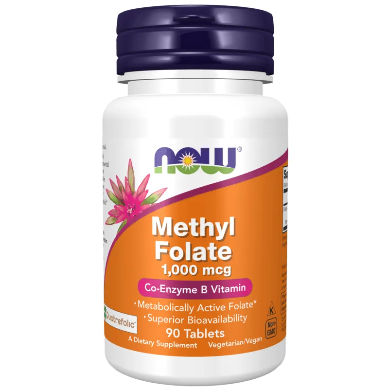 NOW Methyl Folate 1000 mcg 90 tabletter