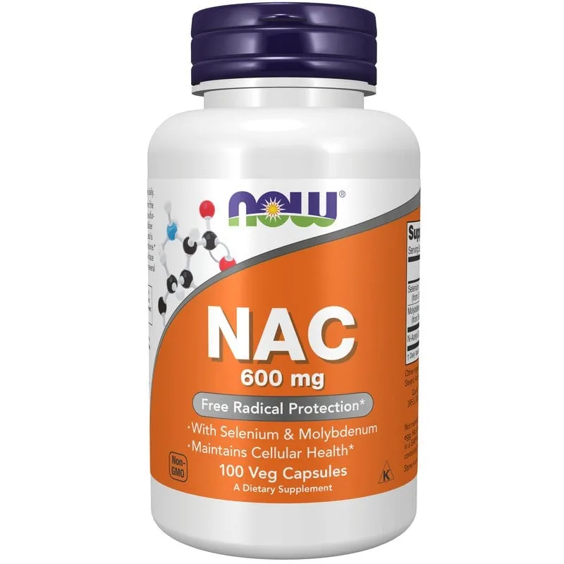 NOW Nac 600 mg 100 vegkapslar