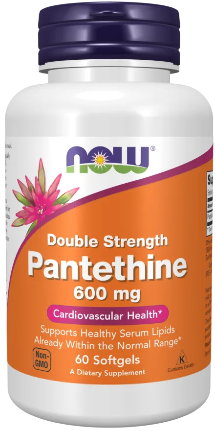 NOW Pantethine 600 mg 60 Softgels