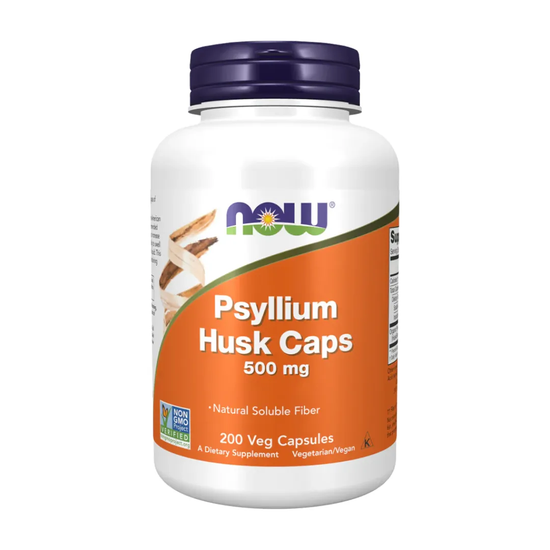 NOW Psyllium Husk Caps 500 mg kapslar 200 st
