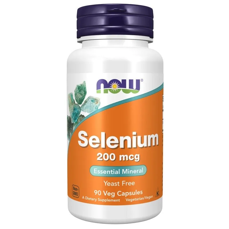NOW Selenium 200 mcg kapslar 90 st