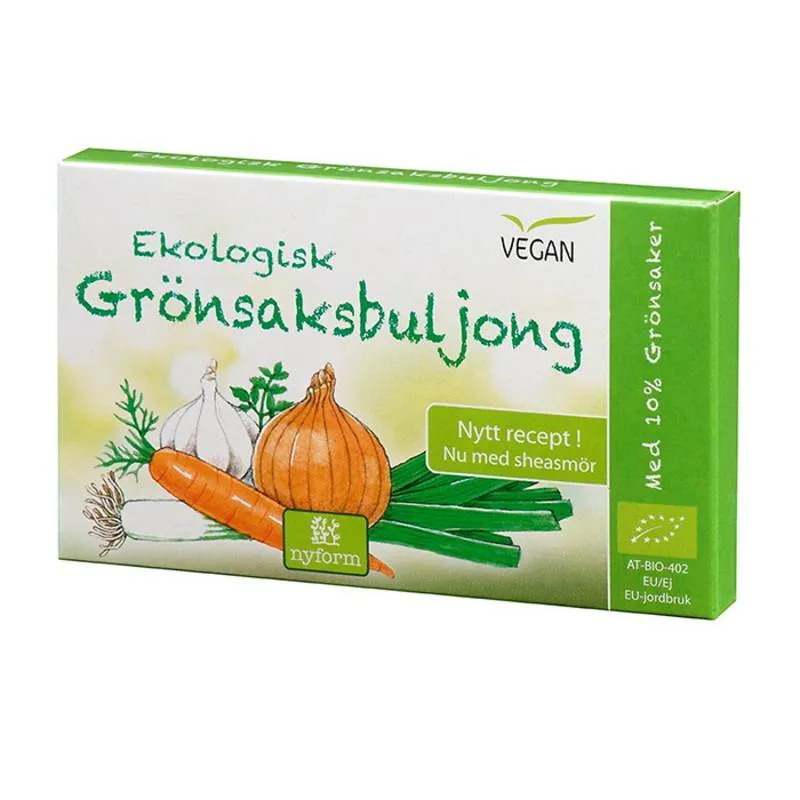 Nyform Ekologisk grönsaksbuljong 8 st