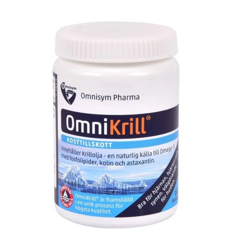 OmniVegan Omnisym Pharma OmniKrill 60 kapslar