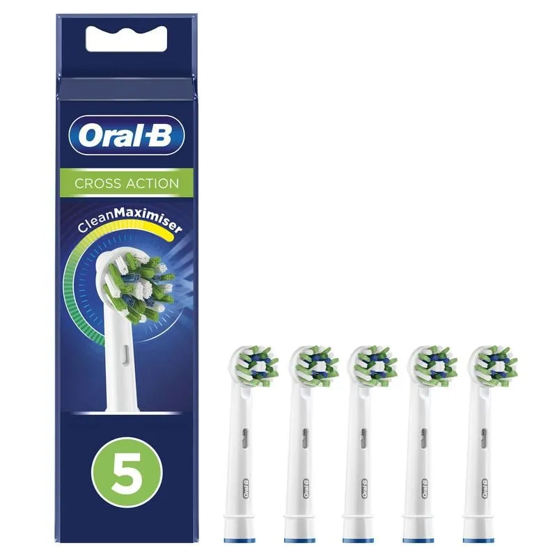 Oral-B Cross Action Borsthuvud 5 st
