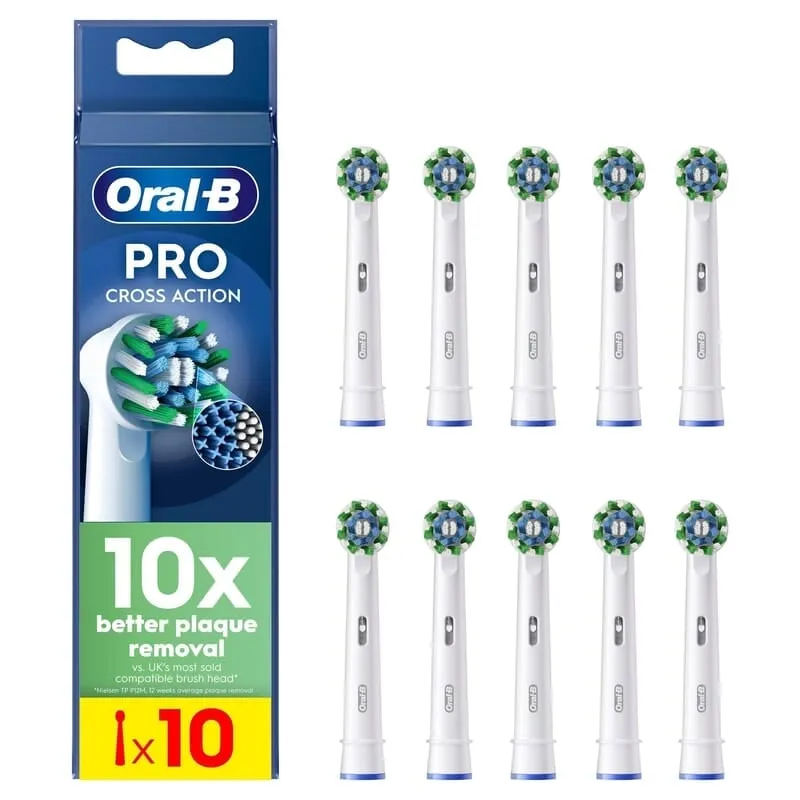Oral-B Cross Action Borsthuvuden 10 st