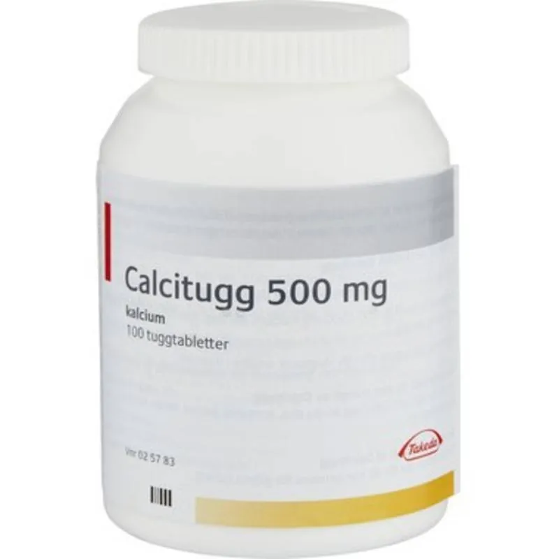 Orifarm Calcitugg tuggtablett 500 mg 100 st
