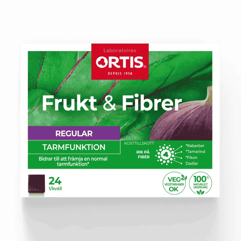 ORTIS Frukt & Fibrer 24 tuggtärningar