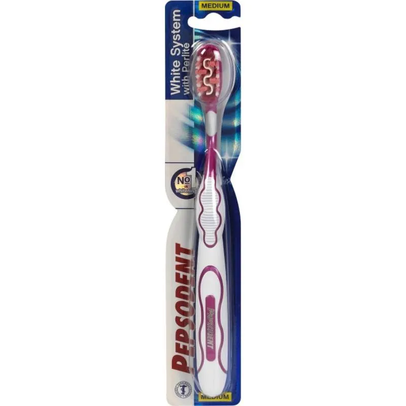 Pepsodent White System tandborste Medium