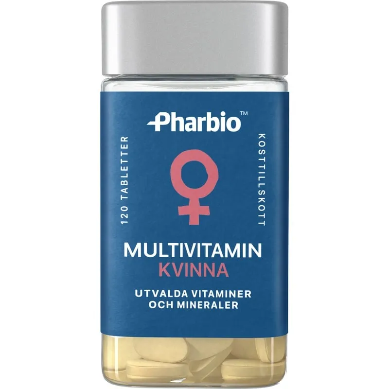 Pharbio Multivitamin Kvinna 120 tabletter