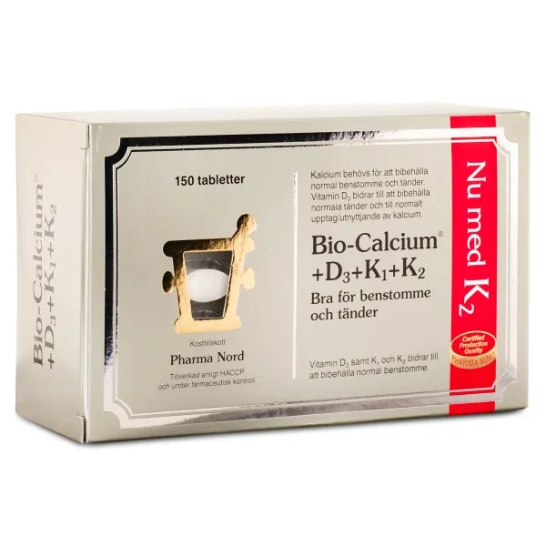 Pharma Nord Bio-Calcium+D3+K1+K2, 150 tabl