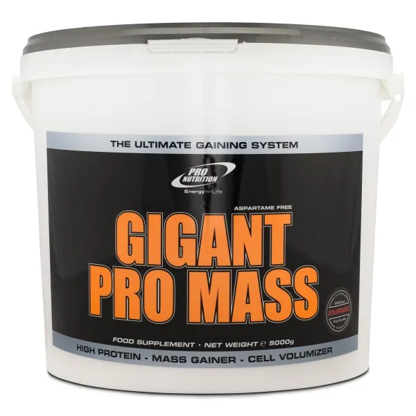 Pro Nutrition Gigant Pro Mass, Jordgubb, 5 kg