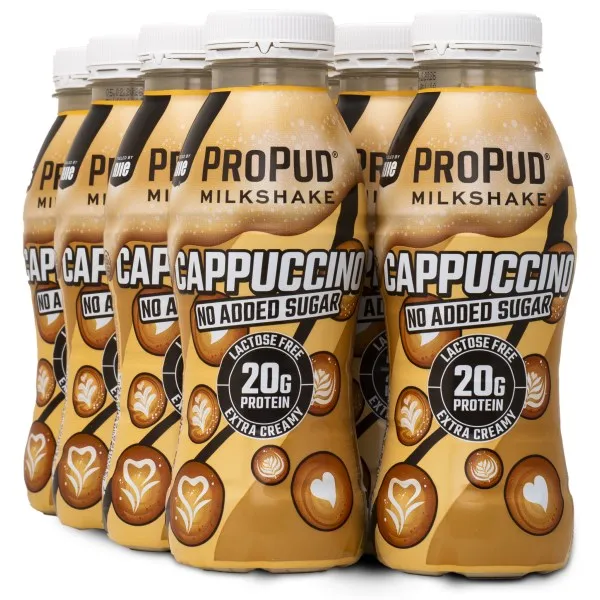 ProPud Protein Milkshake, Cappuccino, 8-pack