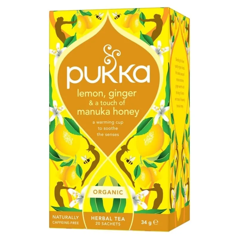 Pukka Lemon, Ginger & Manuka Honey 20 tepåsar