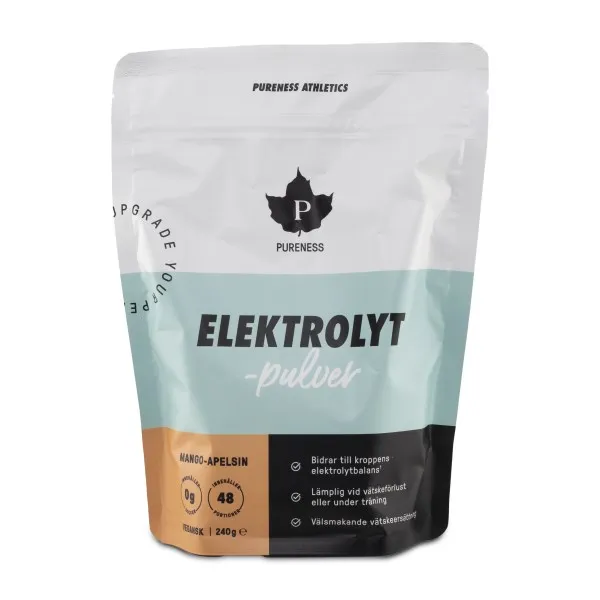 Pureness Elektrolytpulver, Mango & Apelsin, 240 g