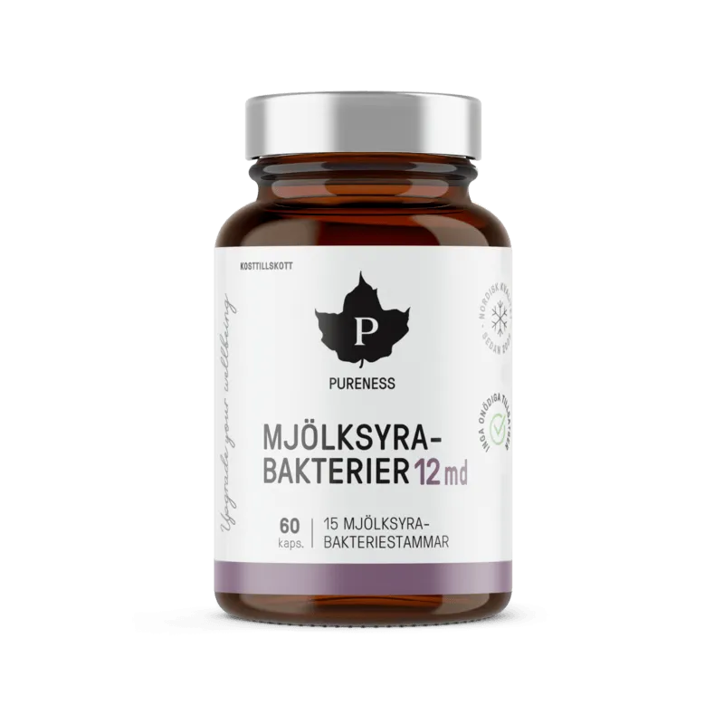 Pureness Mjölksyrabakterier 12 miljarder 60 kapslar