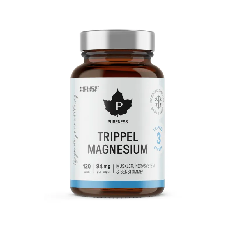 Pureness Trippel Magnesium 120 kapslar