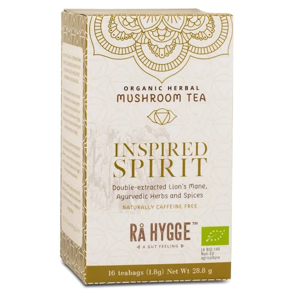 Rå Hygge Herbal Tea Inspired Spirit Lions Mane, 16 påsar