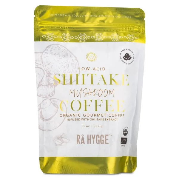 Rå Hygge Shiitake Svampkaffe, 227 g, Hela Bönor