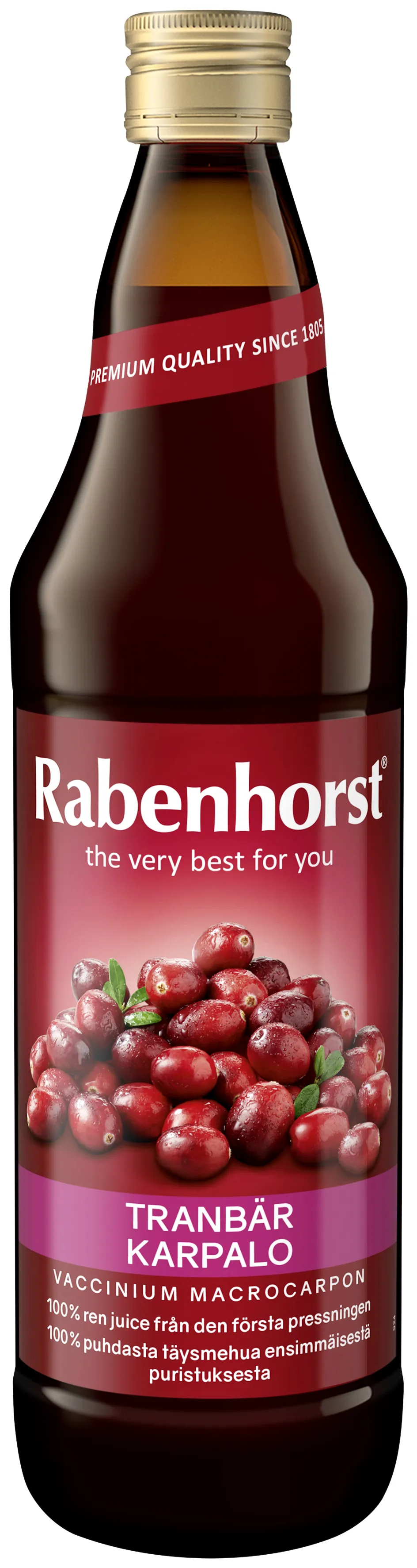 Rabenhorst Tranbärsjuice 750ml
