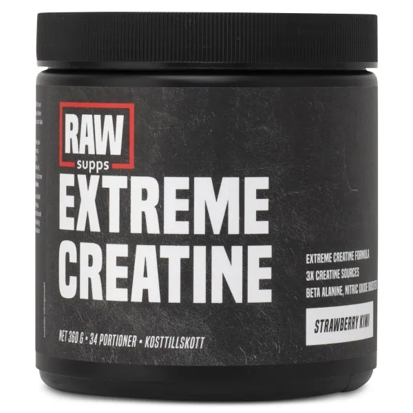RAW Extreme Creatine, Strawberry Kiwi, 360 g