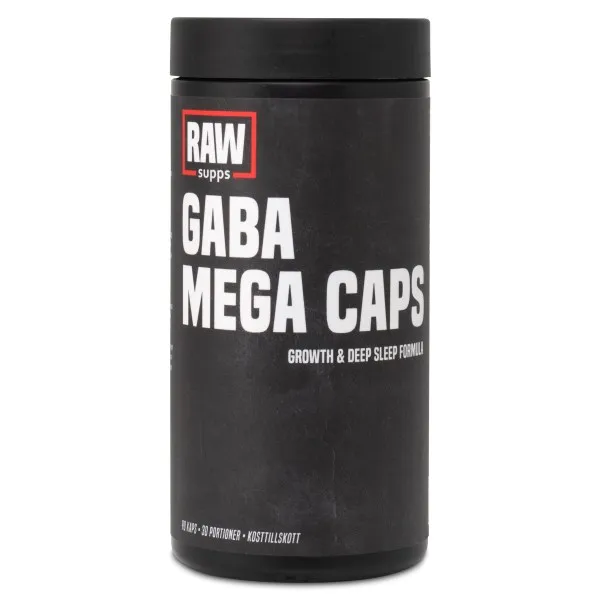 RAW GABA Mega Caps, 90 kaps