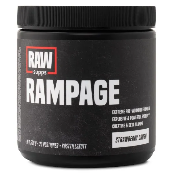 RAW Rampage, Strawberry Crush, 500 g