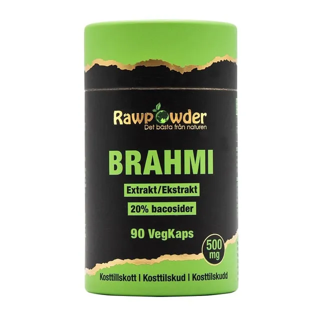 Rawpowder Brahmi Extrakt 500 mg 90 kapslar