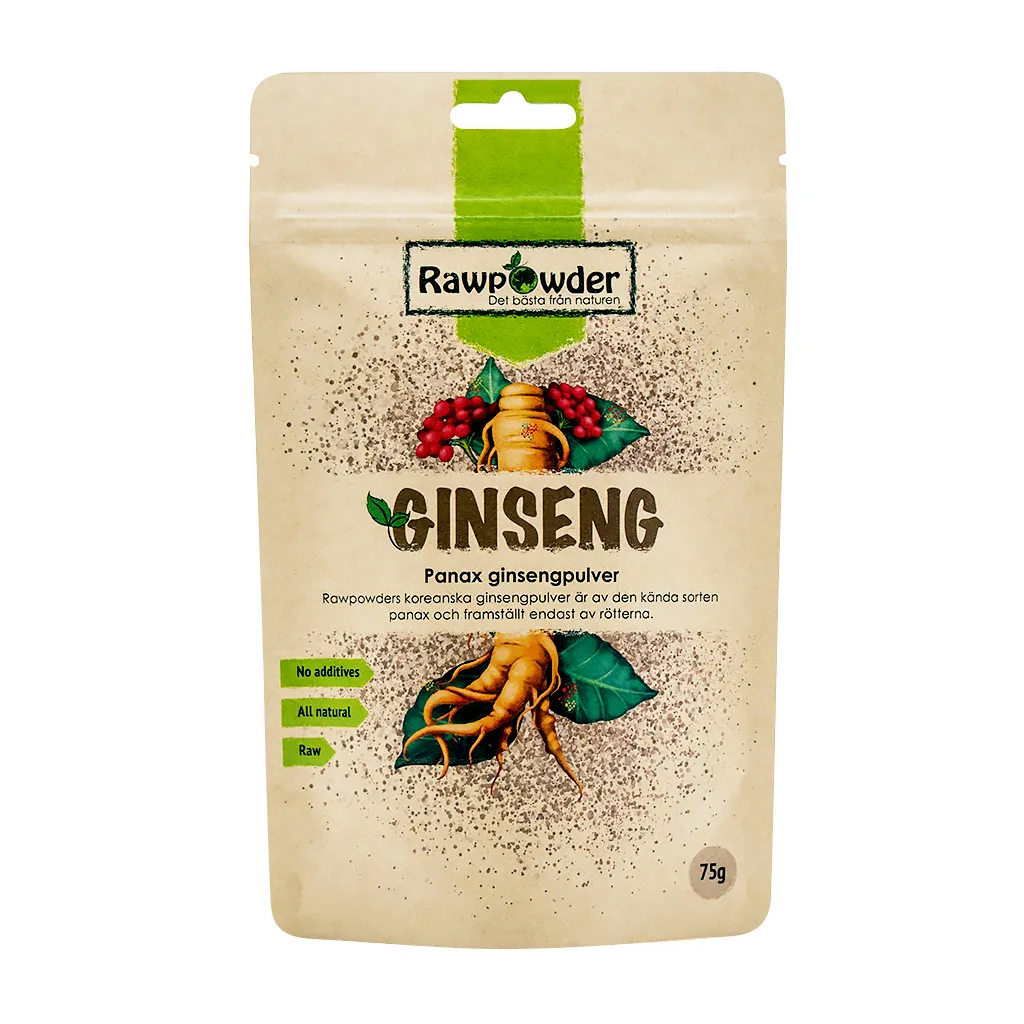 Rawpowder Ginseng pulver Panax 75g