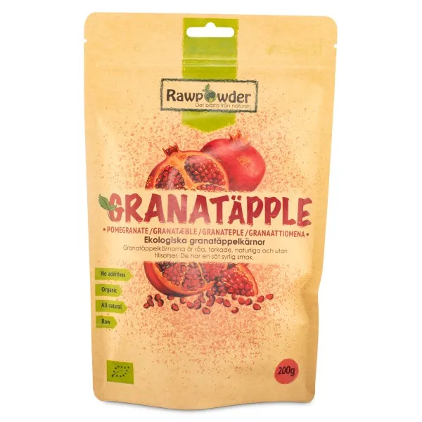 RawPowder Granatäpplekärnor, 200 g
