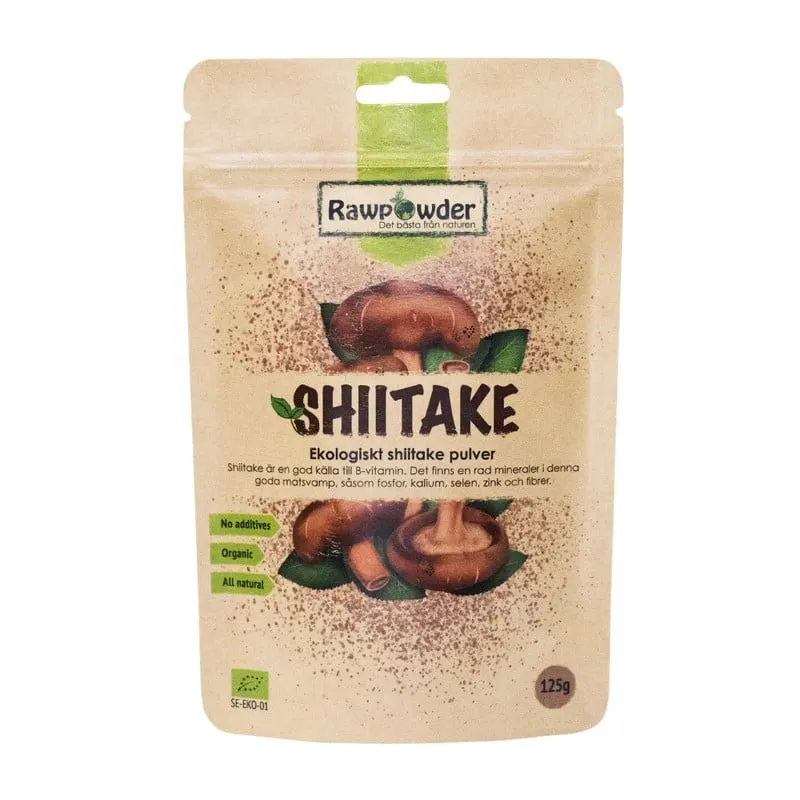 Rawpowder Shiitake Svamppulver 125 g