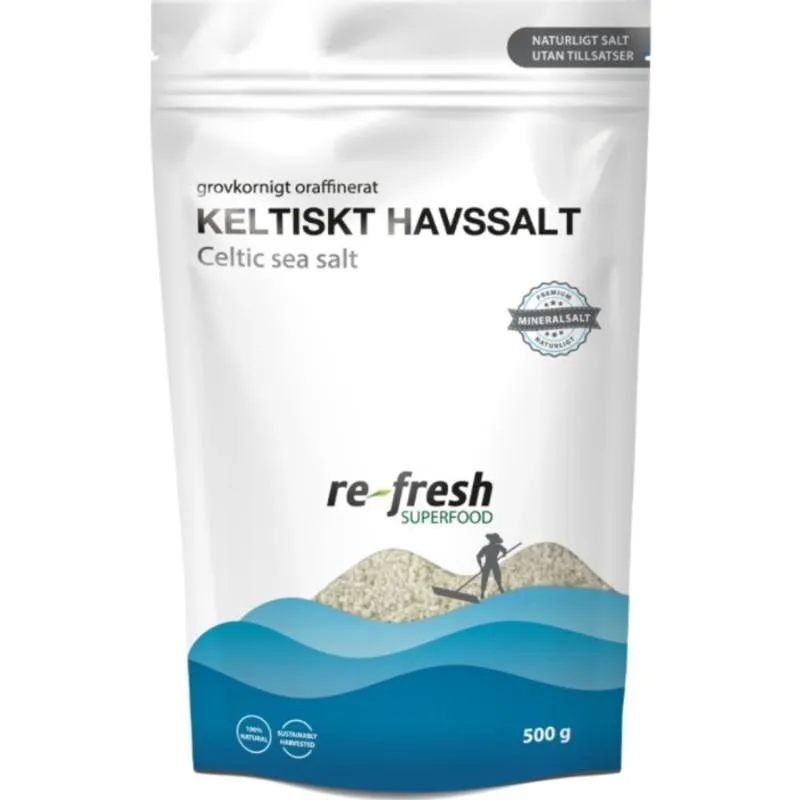 Re-fresh Superfood Keltiskt Havssalt Celtic Sea Salt Grovkornigt 500 g