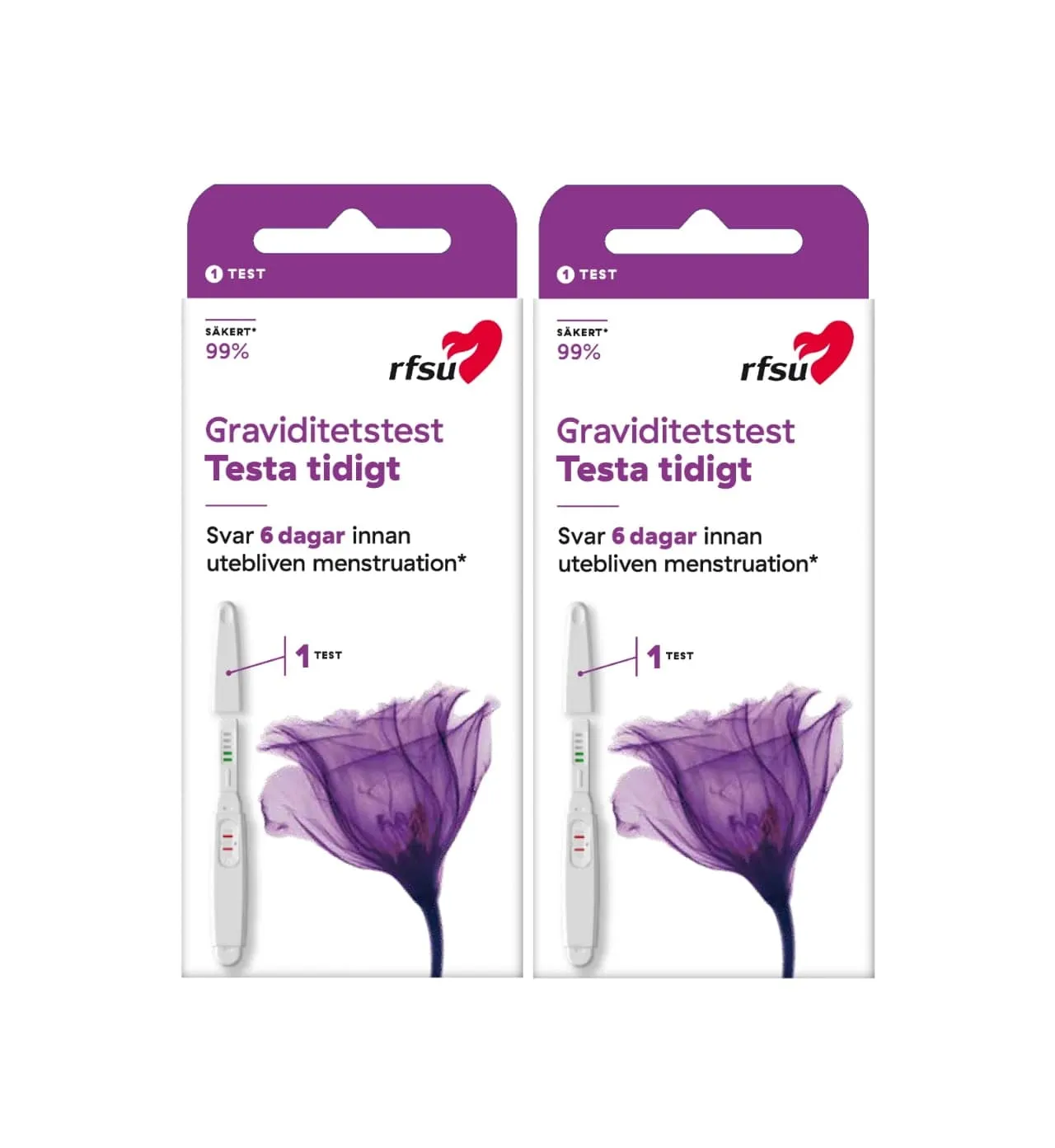 RFSU Graviditetstest 2-pack Testa Tidigt