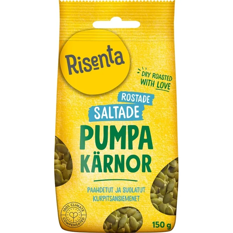 Risenta Pumpakärnor Saltade & Rostade 150 g