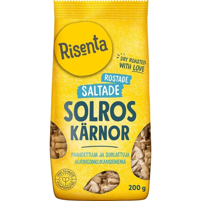 Risenta Solroskärnor Saltade & Rostade 200 g
