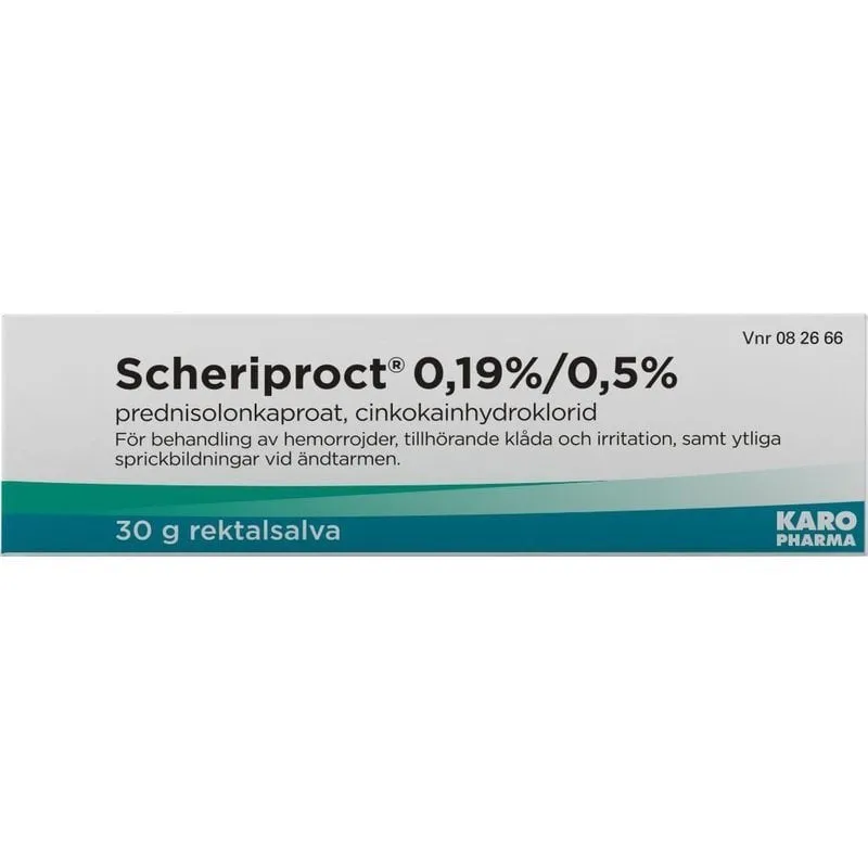 Scheriproct rektalsalva 0,19%/0,5% 30 g