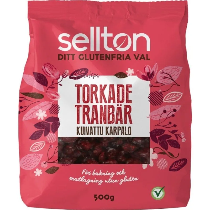 Sellton Torkade Tranbär 500 g