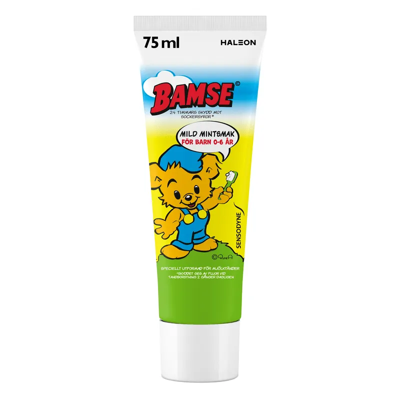 Sensodyne Bamse Barntandkräm 0-6 år 75 ml