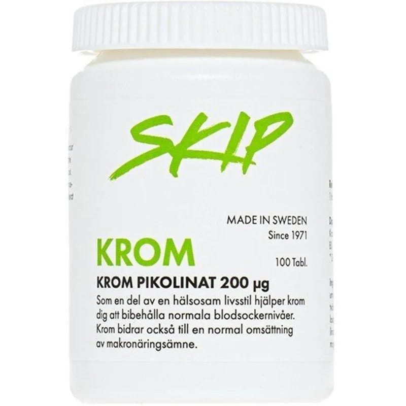 Skip Nutrition Skip Krom 100 tabletter