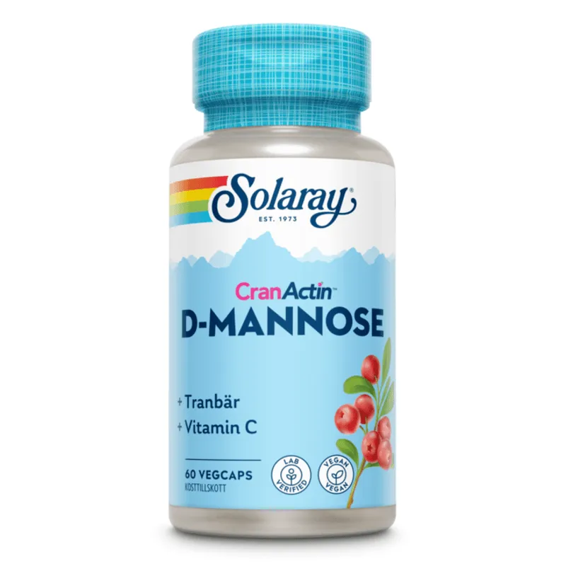 Solaray D-Mannose & CranActin 60 kapslar