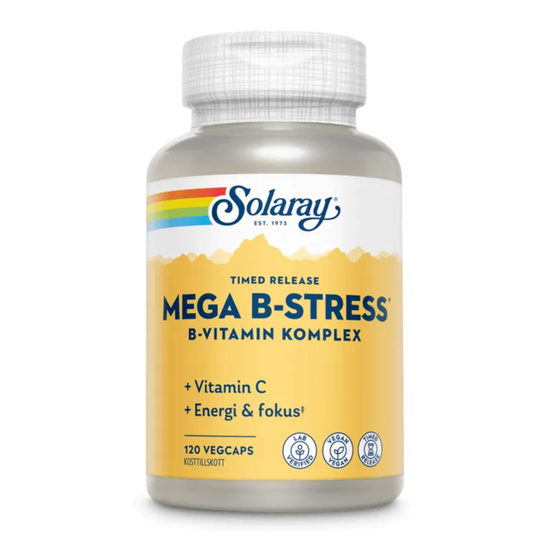 Solaray Mega B-Stress 120 kapslar