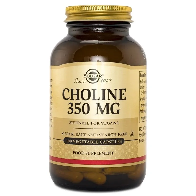 Solgar Choline 350 mg 100 kapslar